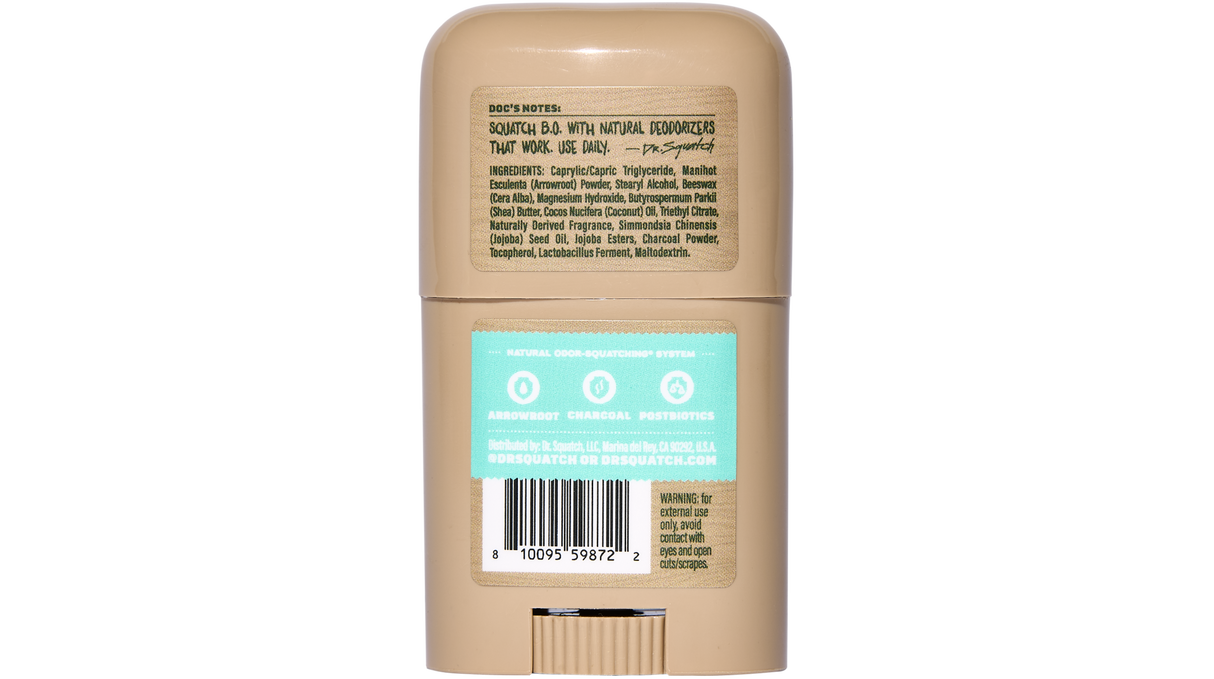 Dr. Squatch Mini Deodorant - Coconut Castaway, 0.5 oz-810095598722-LR-361004-4-LR eShop
