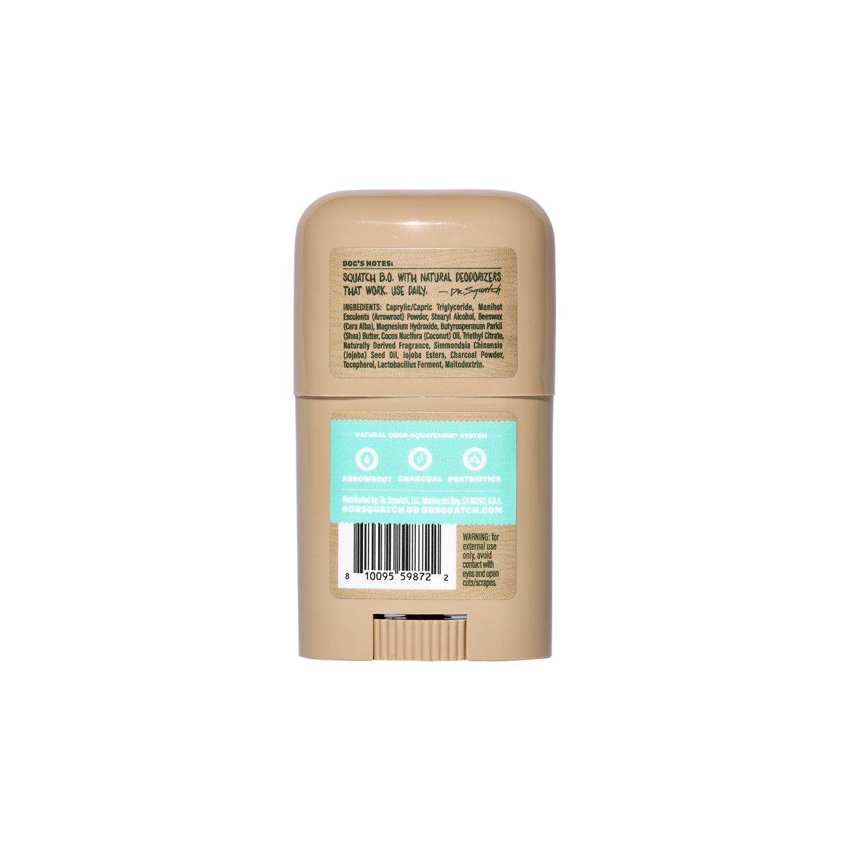 Dr. Squatch Mini Deodorant - Coconut Castaway, 0.5 oz-810095598722-LR-361004-4-LR eShop