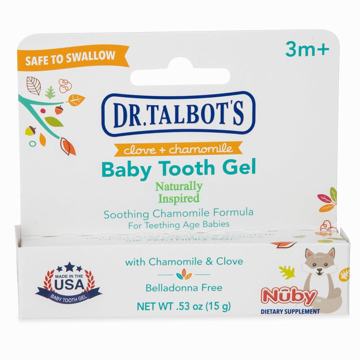 DR. TALBOT'S Baby Tooth Gel for Sore Gums, .53 oz-370797250392-LR-331560-1-LR eShop