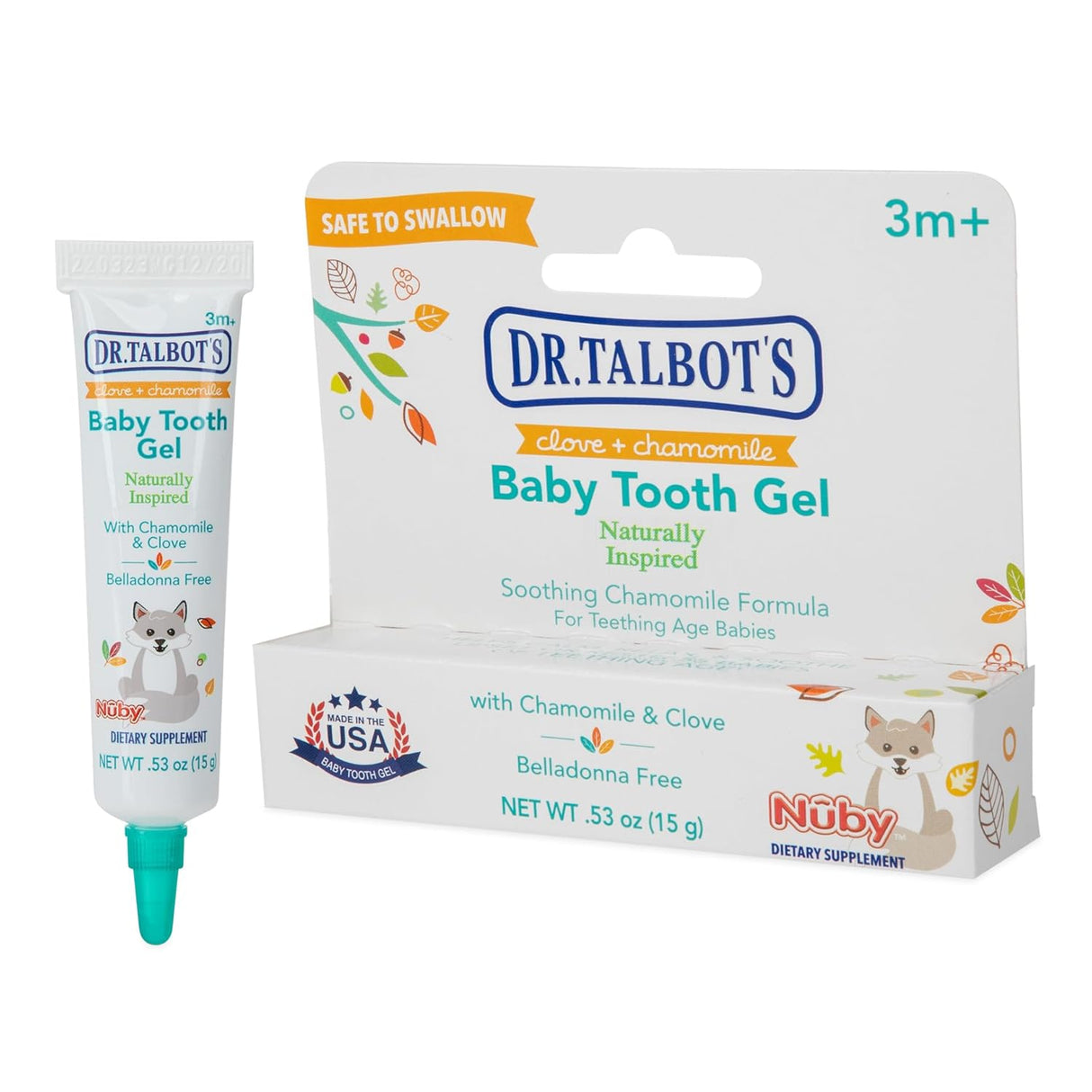 DR. TALBOT'S Baby Tooth Gel for Sore Gums, .53 oz-370797250392-LR-331560-6-LR eShop