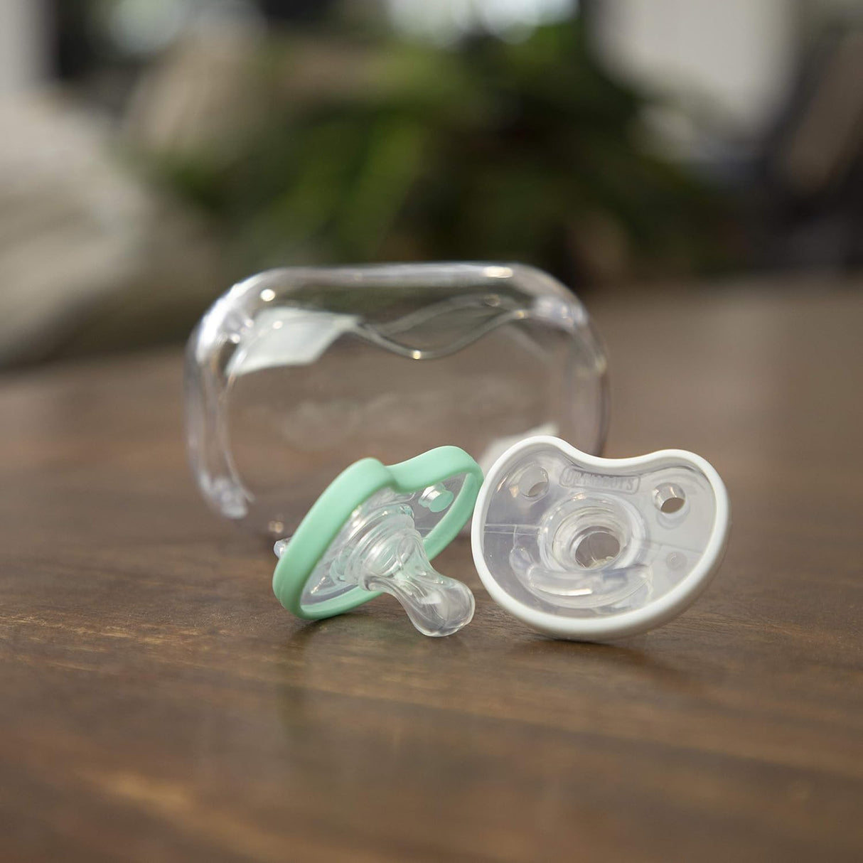 DR. TALBOT'S Soft-Flex Orthodontic Pacifiers, 6-12 months - Aqua and Clear, 2 count-370797930065-LR-355962-9-LR eShop