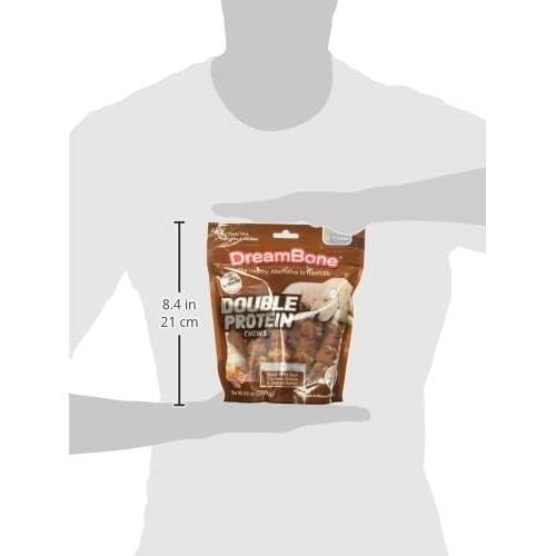 DreamBone Double Protein Chicken, Sirloin & Peanut Butter Dog Chews, 10 count-892383007819-LR-348547-3-LR eShop
