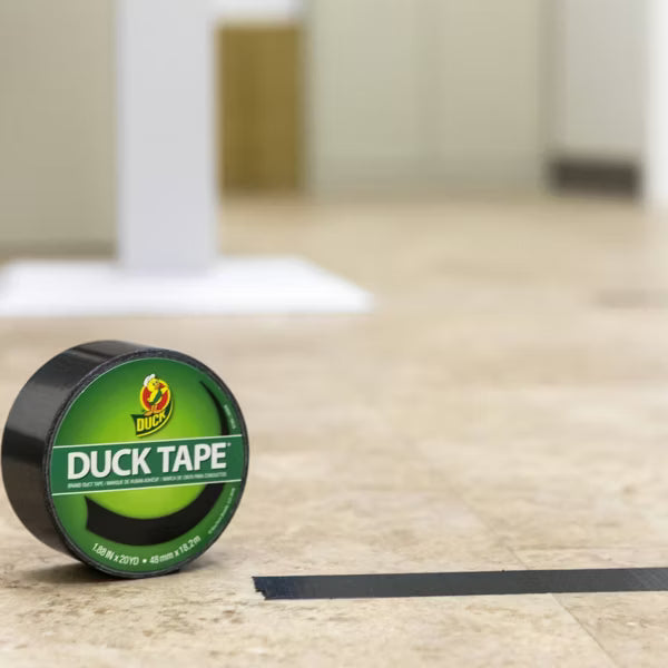 DUCK Color Duct Tape - Black, 1.88" x 20 yds-075353035054-LR-220849-8-LR eShop