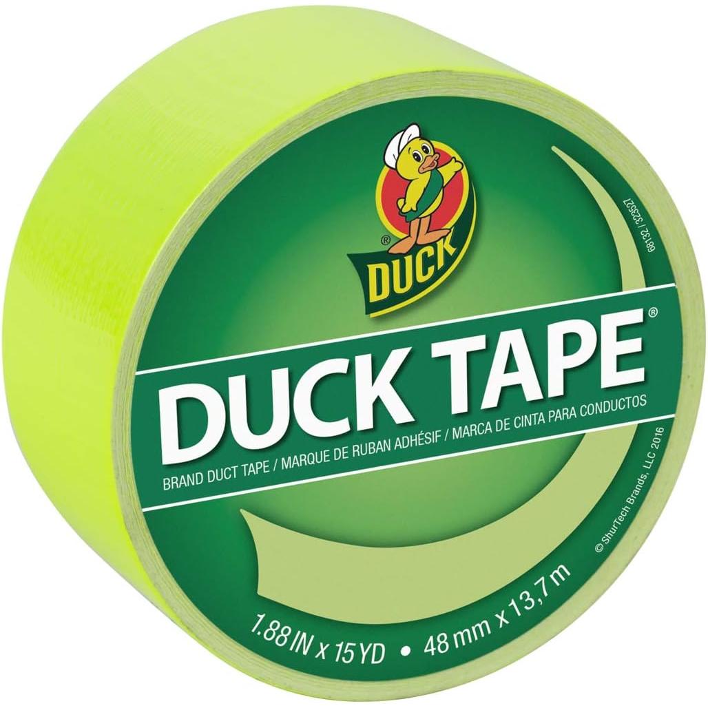 DUCK Color Duct Tape - Fluorescent Citrus, 1.88" x 15 yds-075353325674-LR-331118-1-LR eShop