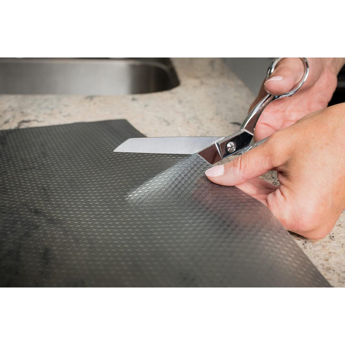 DUCK EasyLiner Clear Classic Under The Sink Shelf Liner - Black, 24" x 4'-075353974476-LR-341209-3-LR eShop
