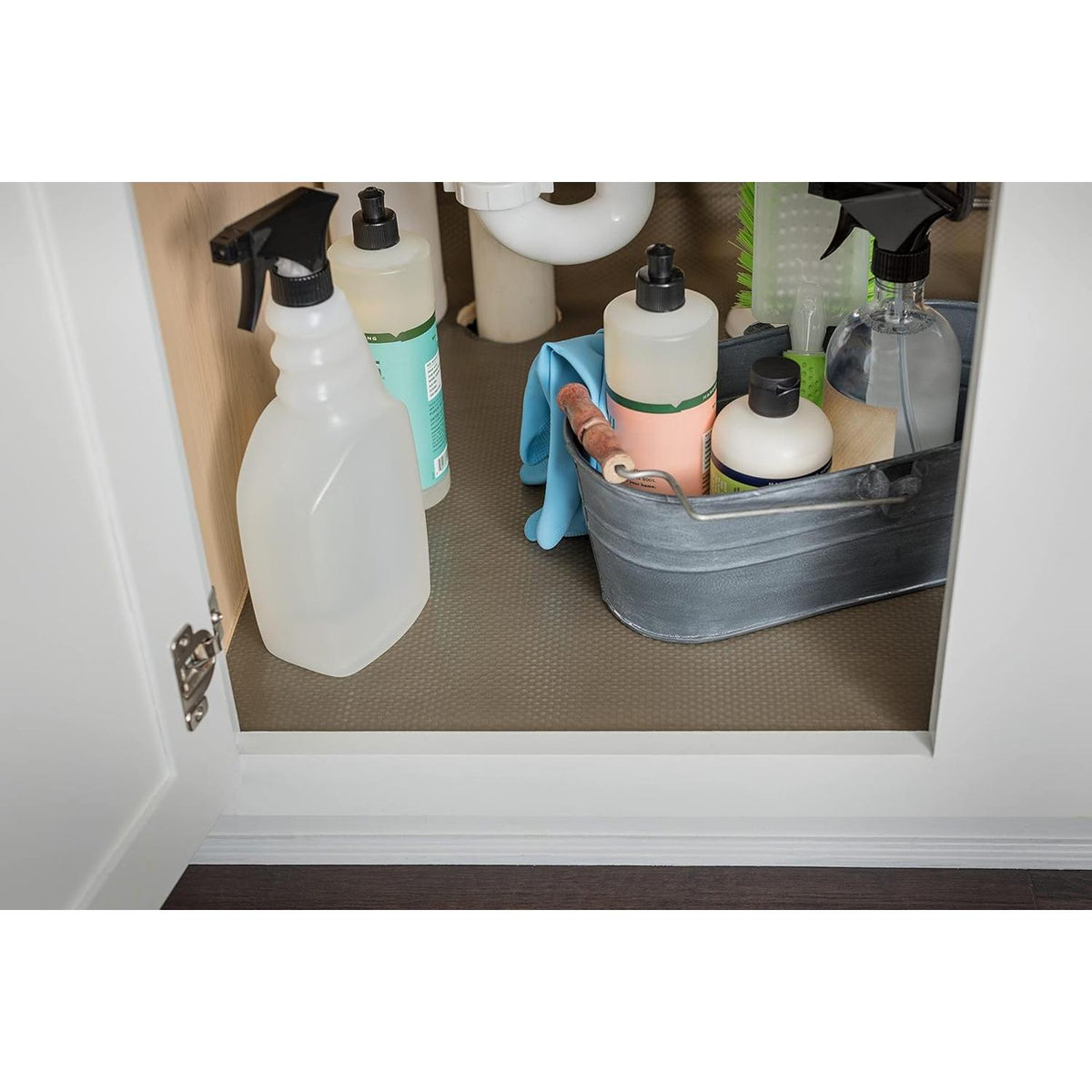 DUCK EasyLiner Clear Classic Under The Sink Shelf Liner - Black, 24" x 4'-075353974476-LR-341209-5-LR eShop