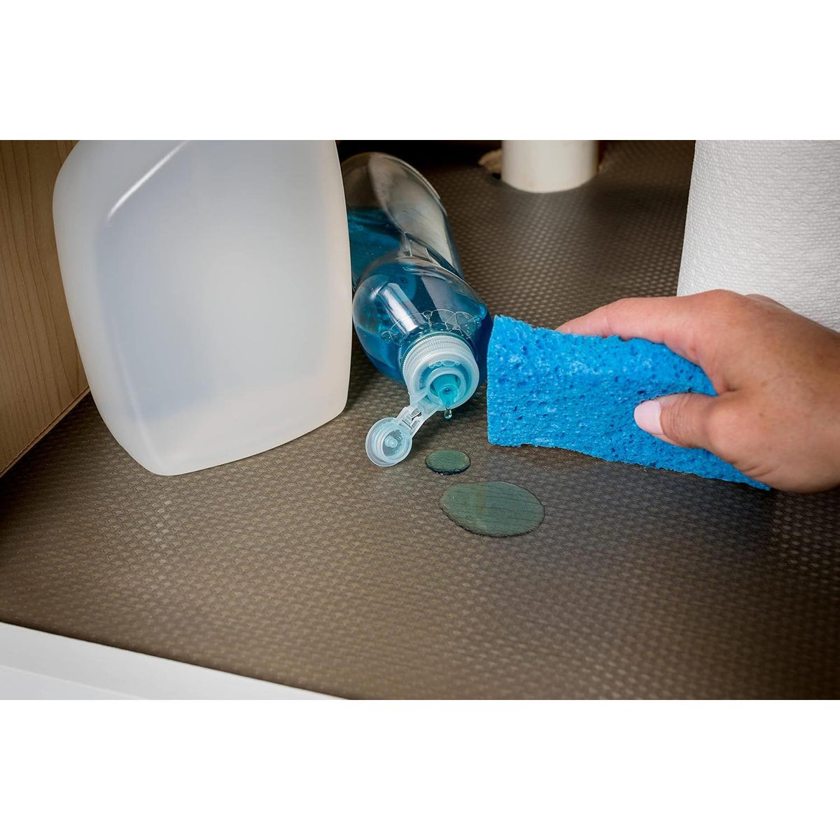 DUCK EasyLiner Clear Classic Under The Sink Shelf Liner - Black, 24" x 4'-075353974476-LR-341209-6-LR eShop