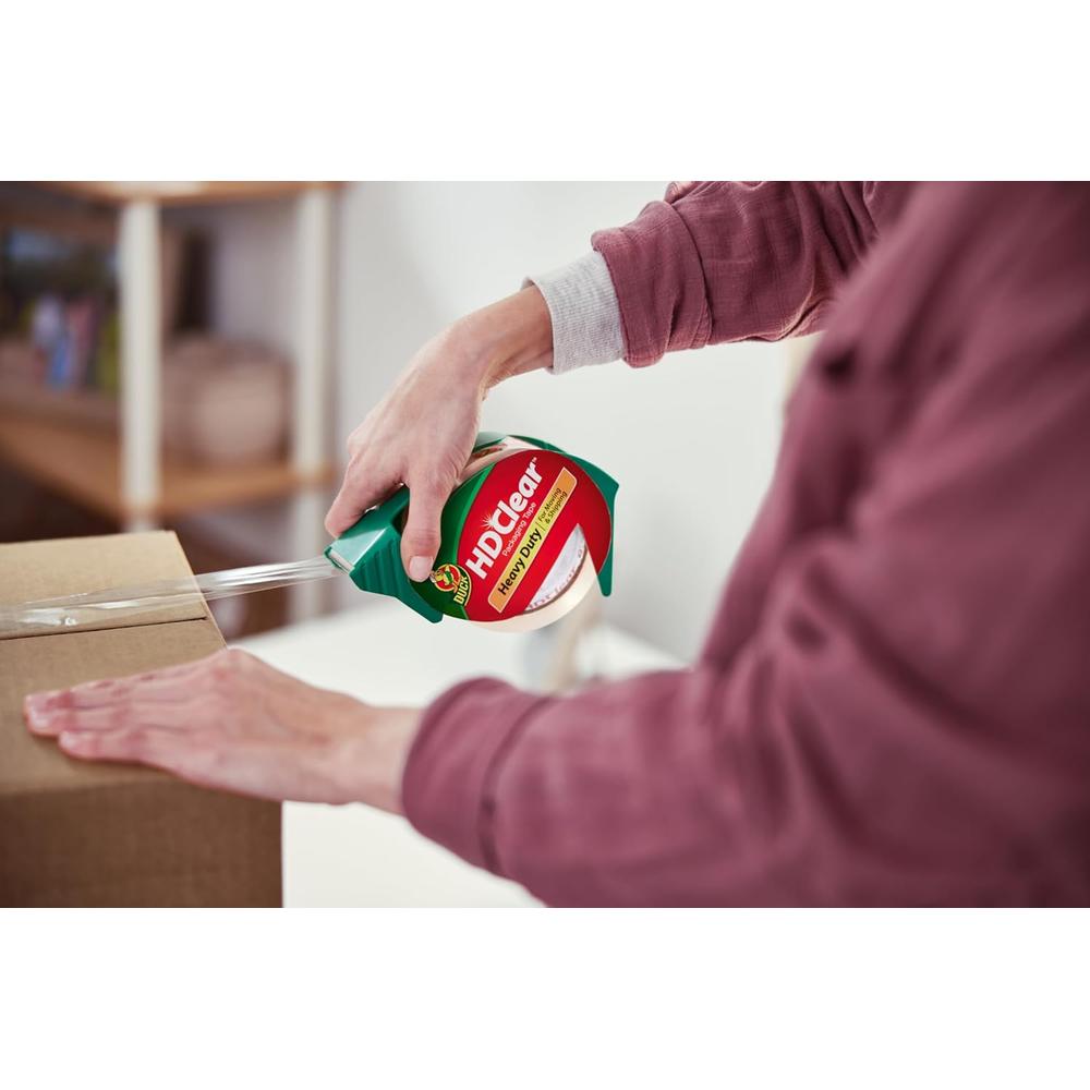 DUCK HD Clear Heavy Duty Packing Tape with Dispenser - 1.88" x 54.6 yds, 2 Rolls-075353072905-LR-322560-7-LR eShop