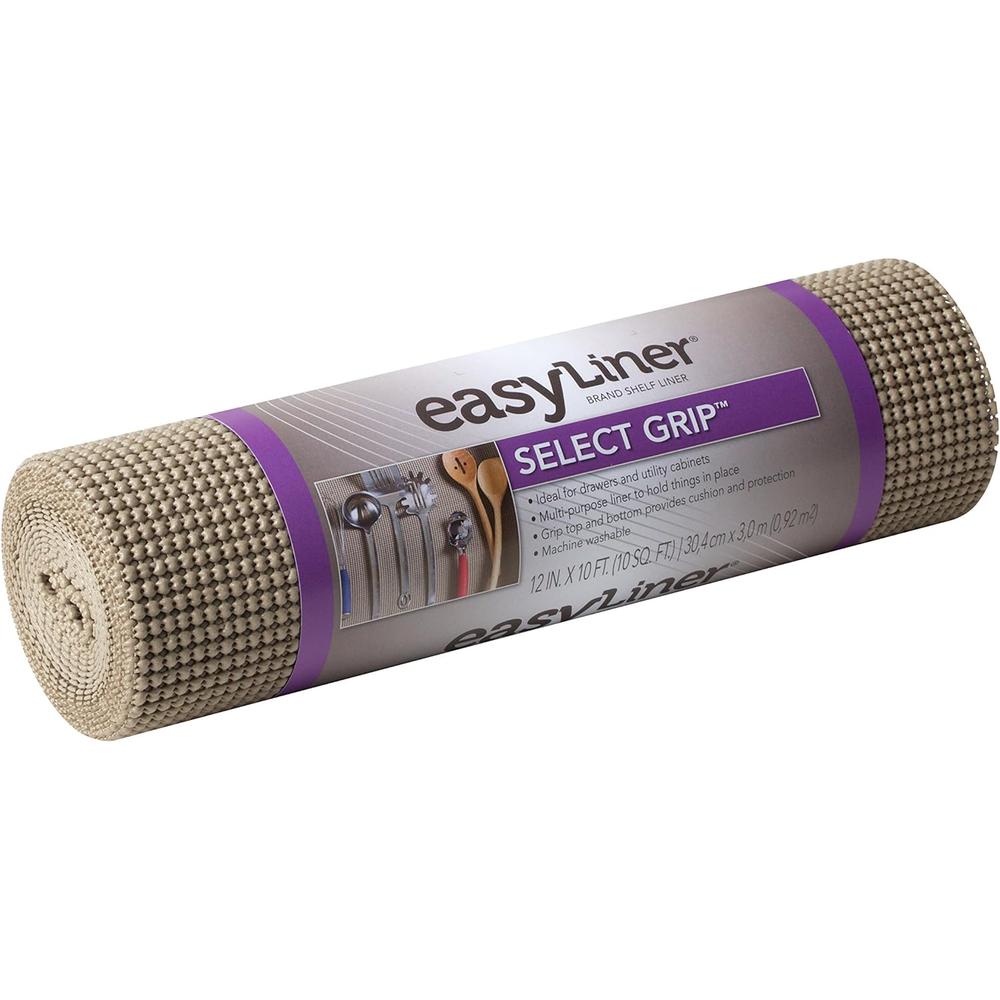 DUCK Select Grip EasyLiner Shelf and Drawer Liner - Taupe, 12" x 10'-075353262672-LR-272160-1-LR eShop