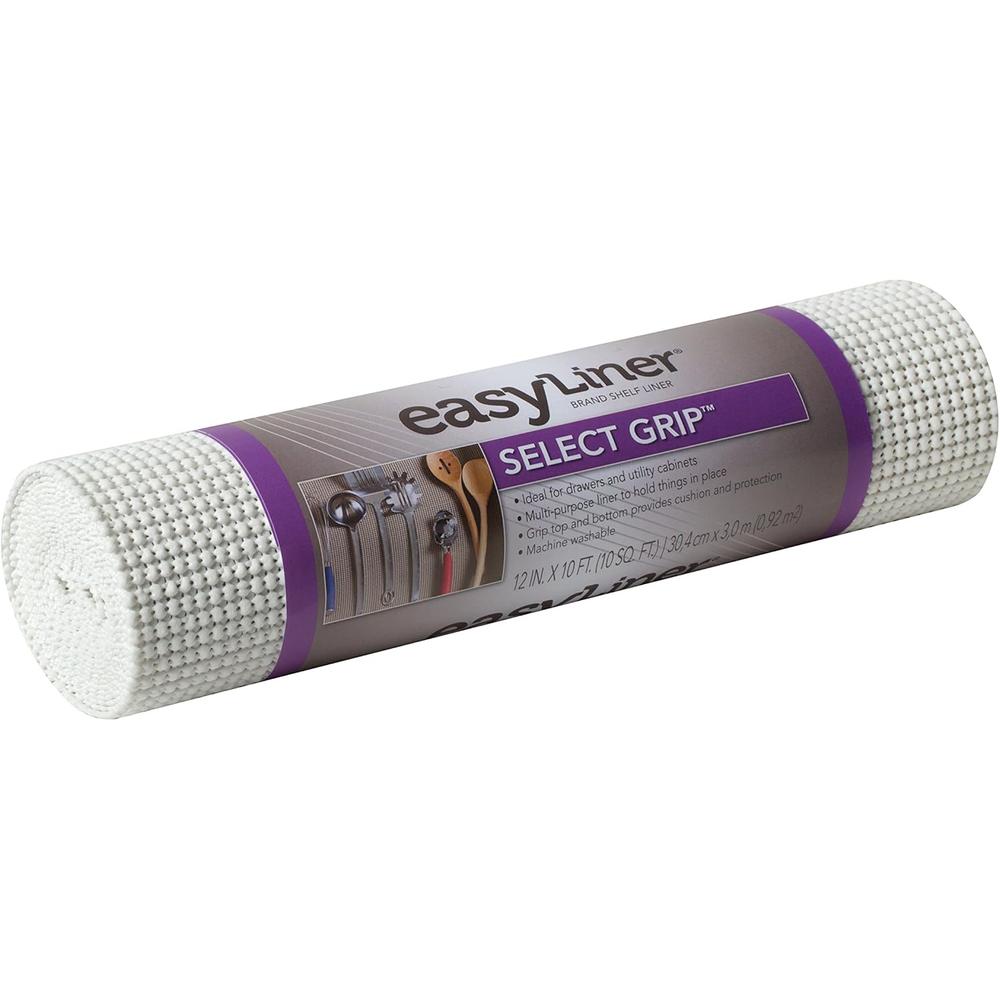 DUCK Select Grip EasyLiner Shelf and Drawer Liner - White, 12" x 10'-075353262733-LR-272161-1-LR eShop