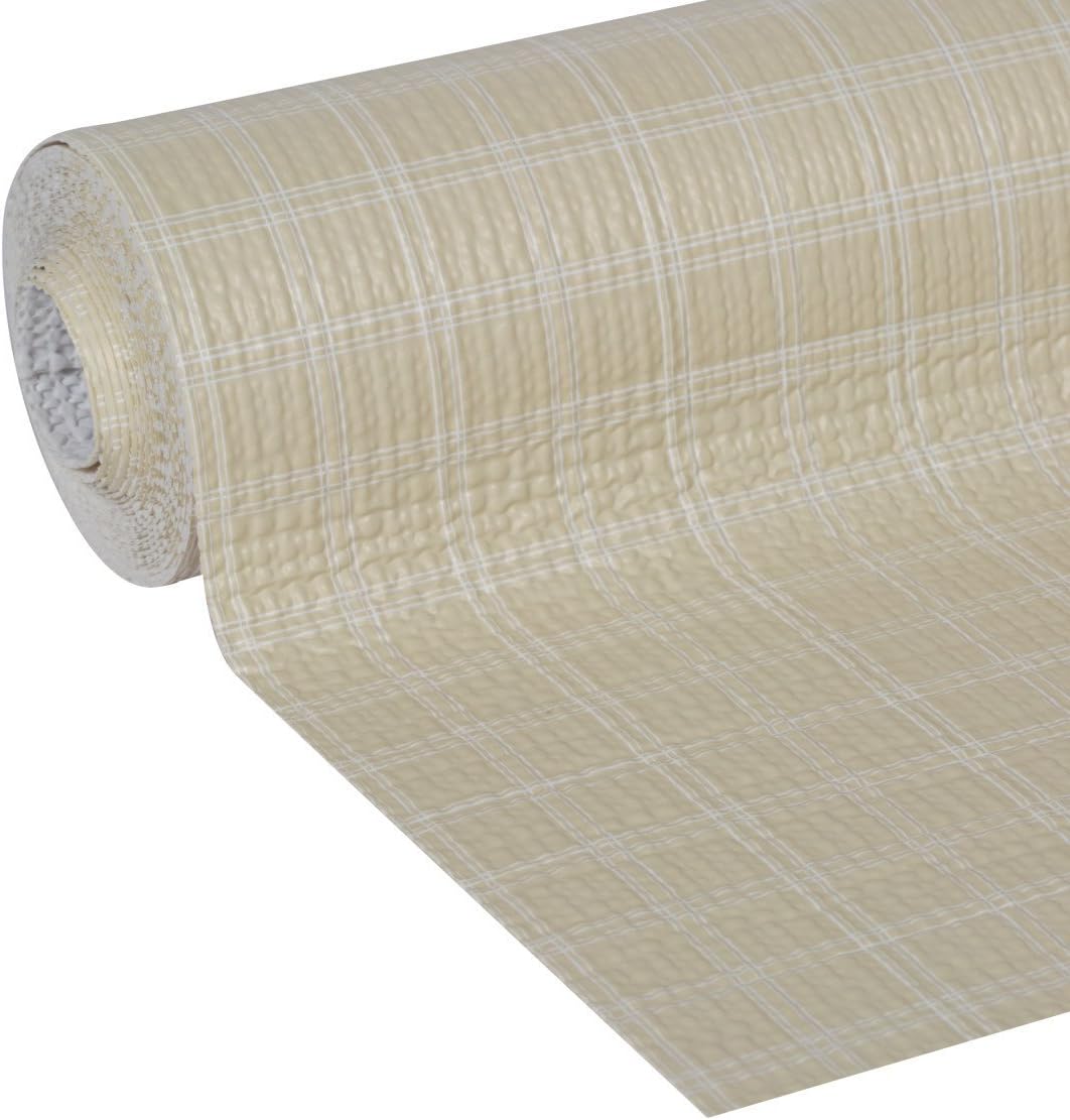 DUCK Smooth Top EasyLiner Shelf and Drawer Liner - Plaid Sandstone, 12" x 10'-075353261613-LR-272166-2-LR eShop