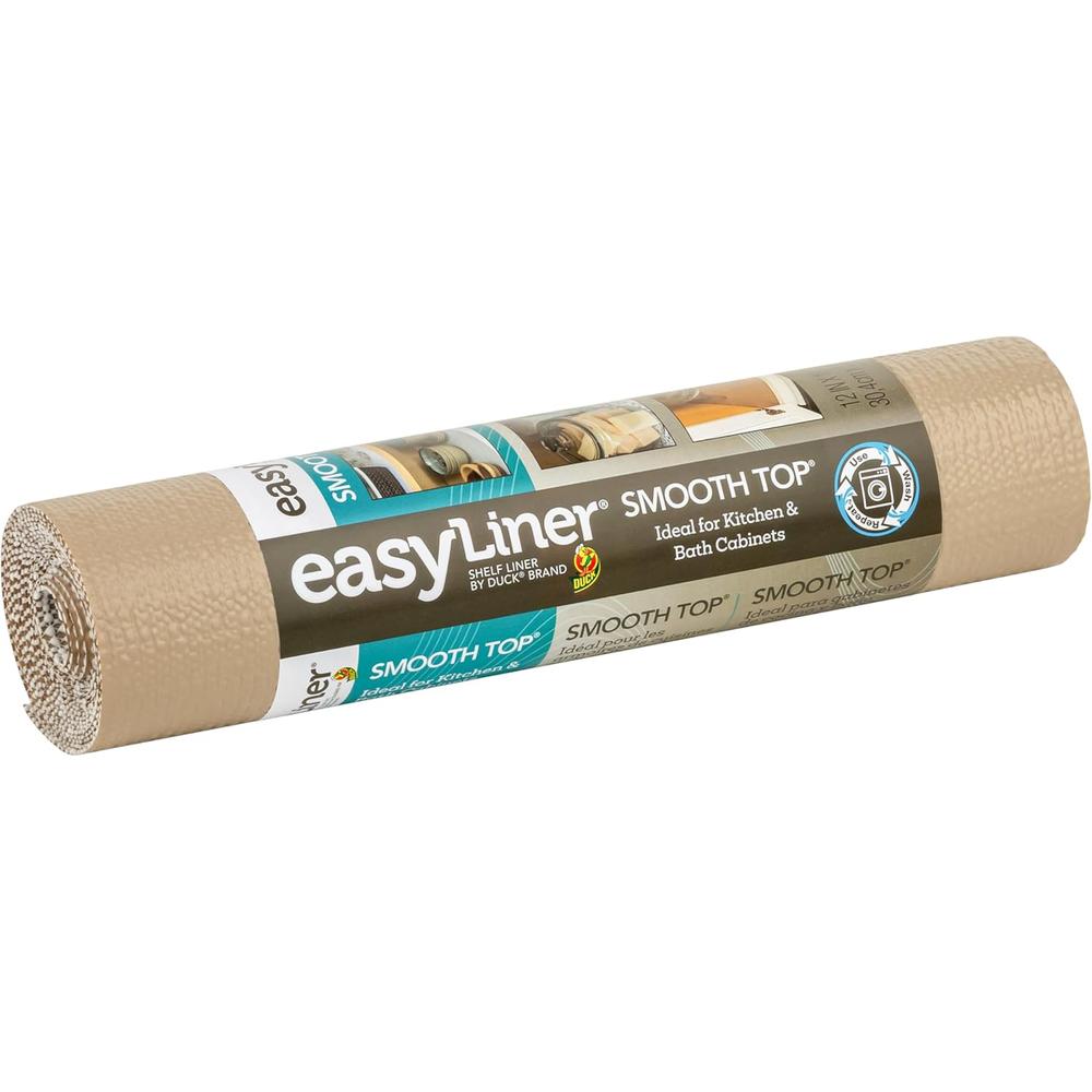 DUCK Smooth Top EasyLiner Shelf and Drawer Liner - Taupe, 12" x 10'-075353224182-LR-272163-1-LR eShop