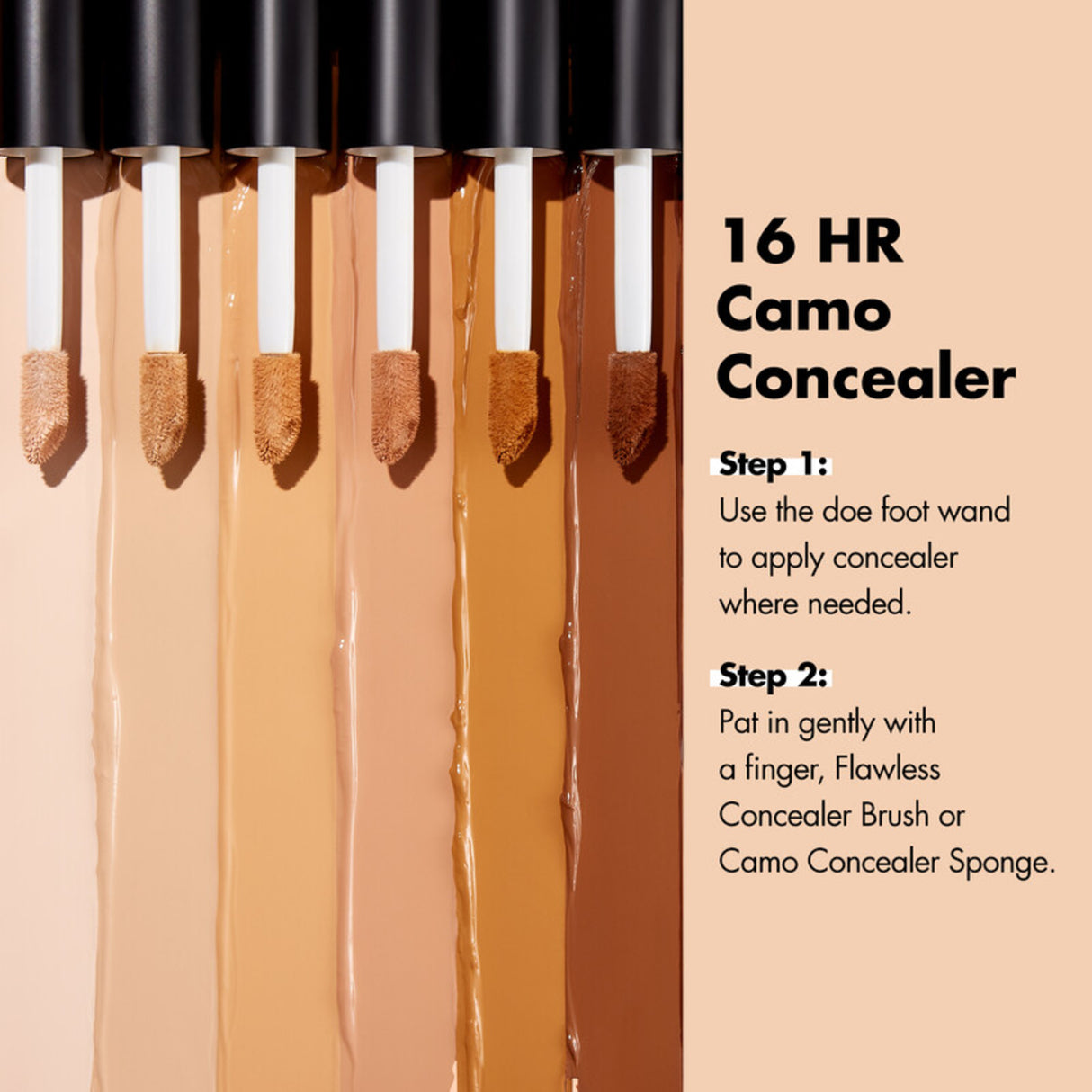 e.l.f. 16HR Camo Concealer - Medium Peach, 0.203 fl oz-609332858473-LR-334223-5-LR eShop
