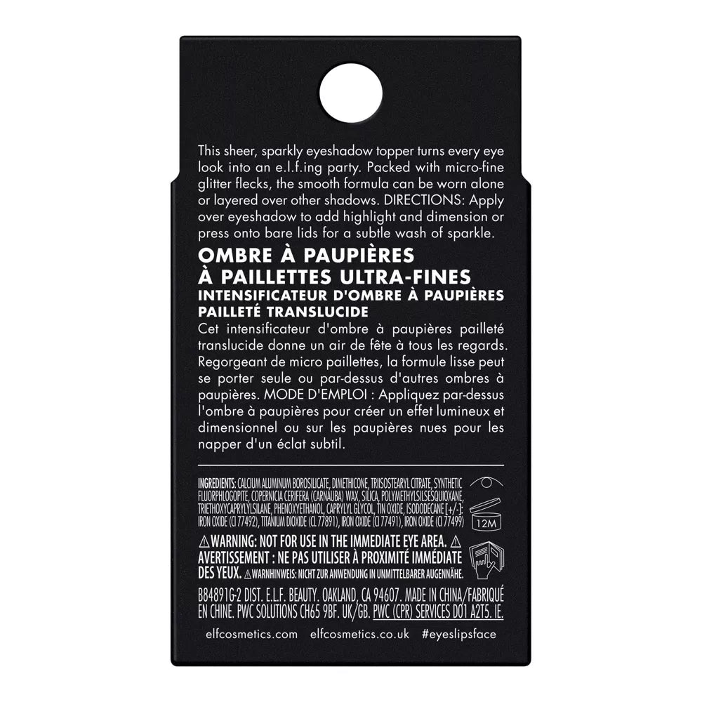 e.l.f. Fine as Fleck Glitter Eyeshadow - Champagne Showers, 0.07 oz-609332848917-LR-361082-13-LR eShop