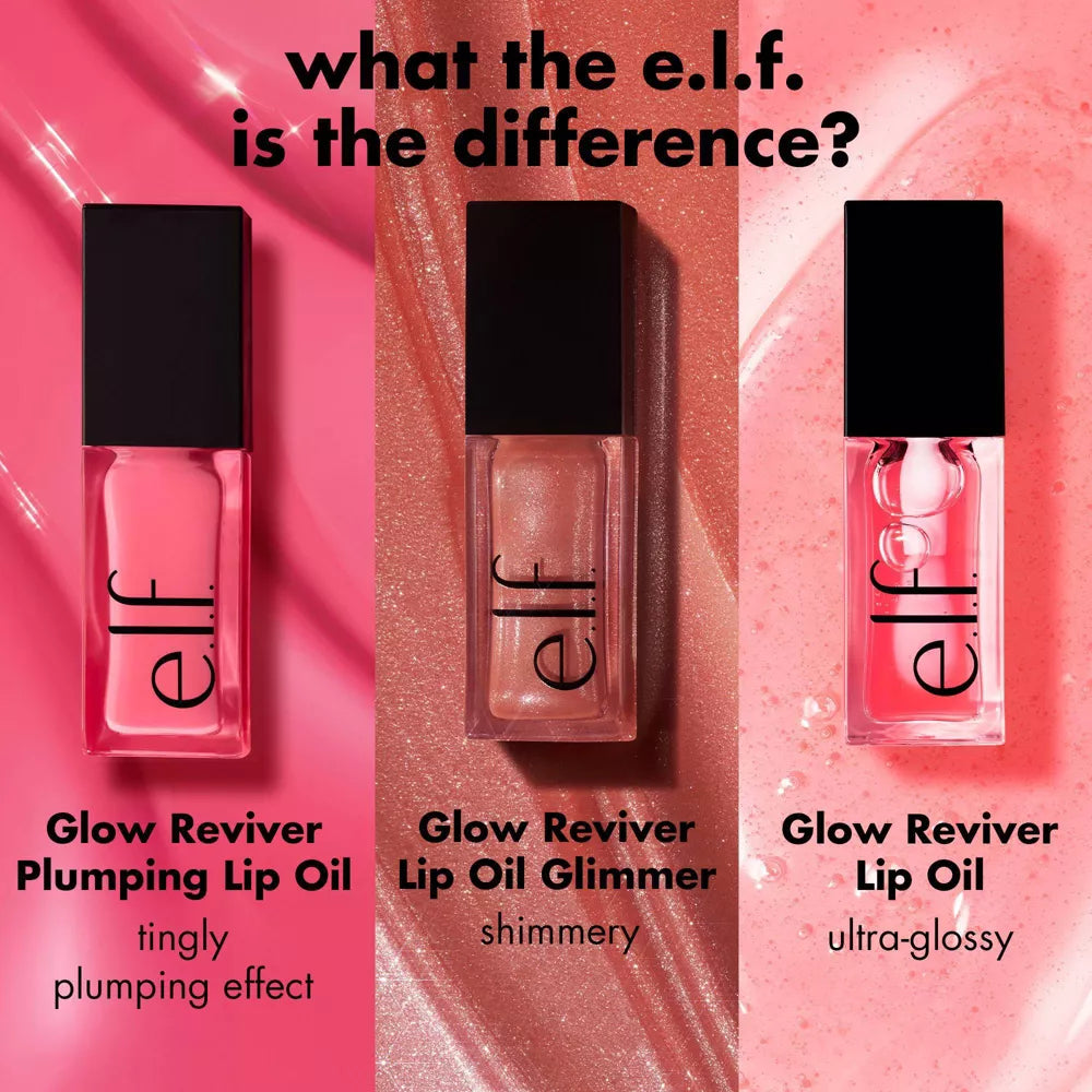 e.l.f. Glow Reviver Plumping Lip Oil - Piggy Bank, 0.25 oz-609332822252-LR-360239-9-LR eShop