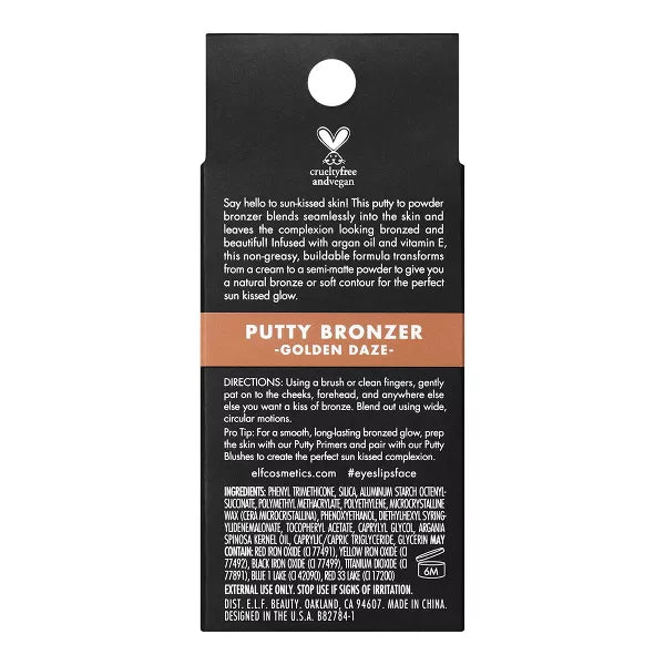 e.l.f. Putty Bronzer - Golden Daze, 0.35 oz-609332827844-LR-342655-5-LR eShop