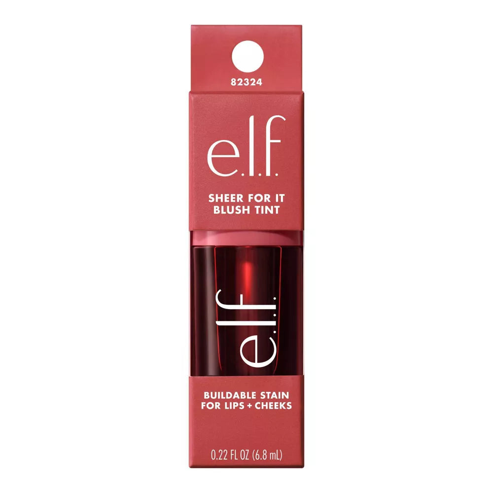 e.l.f. Sheer For It Blush Tint - Buildable Stain For Lips + Cheek - Cherry Cola, 0.22 oz-609332823242-LR-360244-1-LR eShop