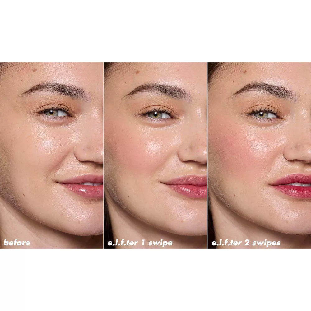 e.l.f. Sheer For It Blush Tint Stain For Lips + Cheek - Left On Red, 0.22 oz-609332823204-LR-360241-11-LR eShop
