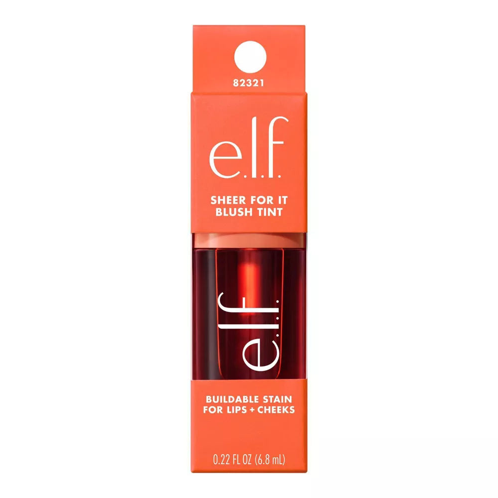 e.l.f. Sheer For It Blush Tint Stain For Lips + Cheek - Orange Crush, 0.22 oz-609332823211-LR-361079-1-LR eShop