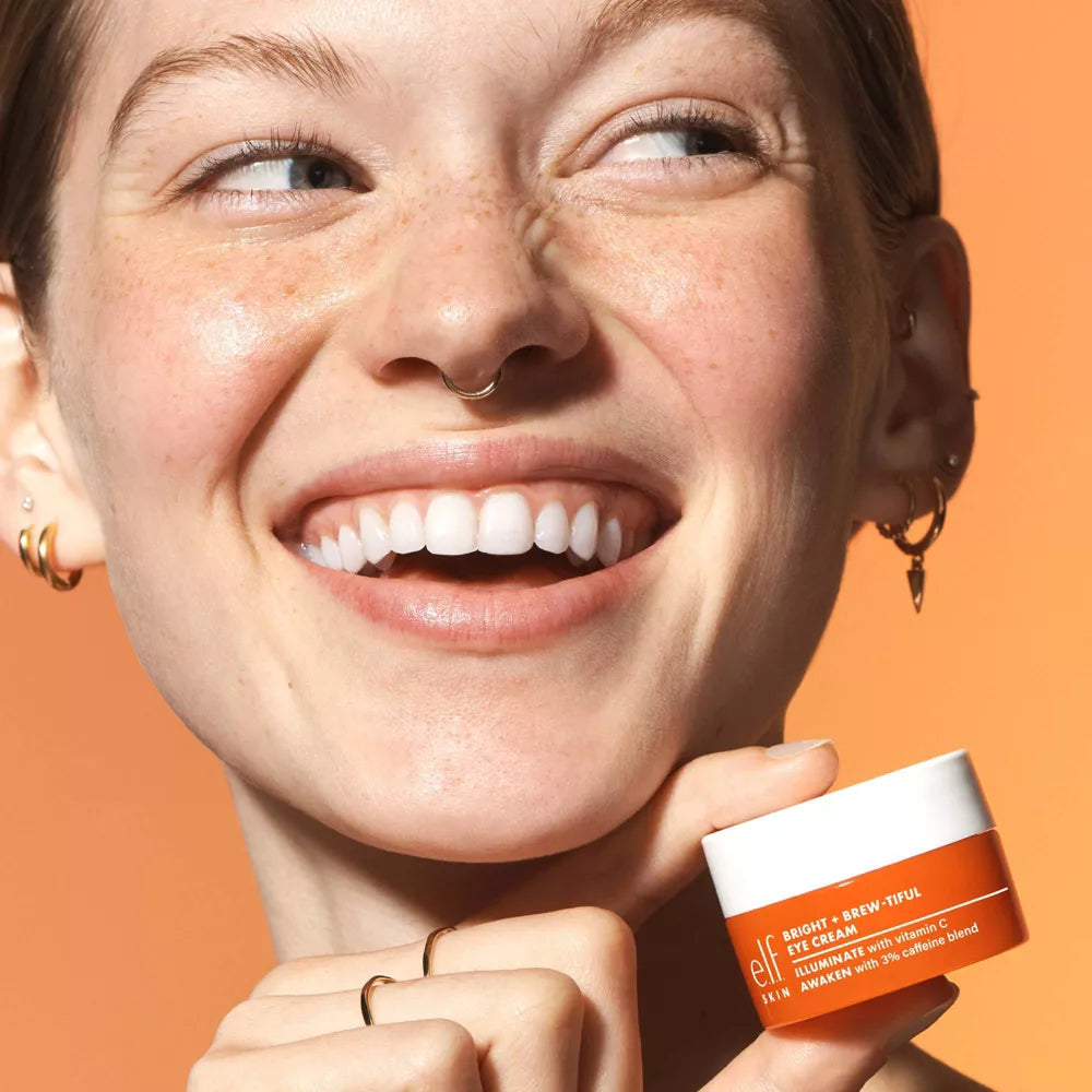 e.l.f. SKIN Bright + Brew-tiful Eye Cream, 0.52 oz-609332572072-LR-360223-12-LR eShop