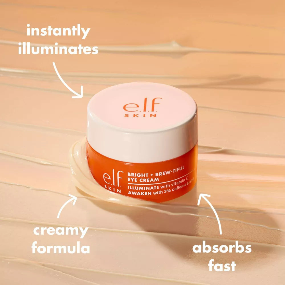 e.l.f. SKIN Bright + Brew-tiful Eye Cream, 0.52 oz-609332572072-LR-360223-7-LR eShop