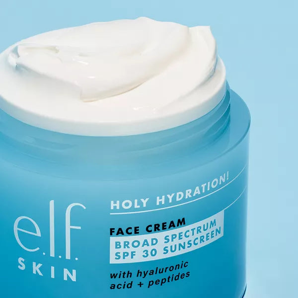 e.l.f. SKIN Holy Hydration! Broad Spectrum Sunscreen Face Cream - SPF 30-609332815704-LR-334258-7-LR eShop