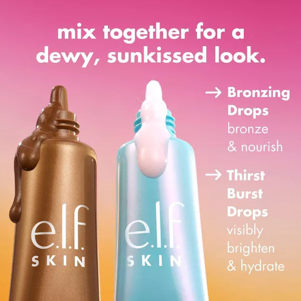 e.l.f. SKIN The Hottest Drops Duo - Bronzing Drops & Holy Hydration! Thirst Burst Drops Mini Duo-609332573000-LR-357225-5-LR eShop