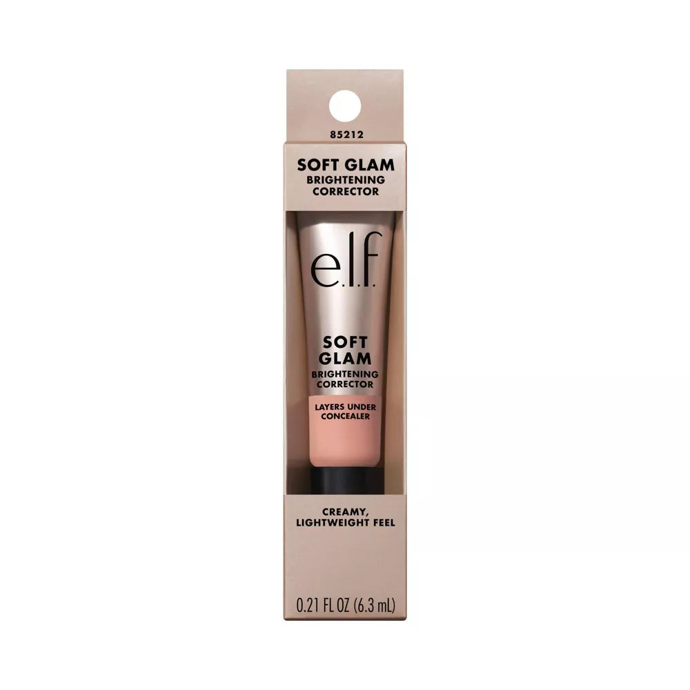 e.l.f. Soft Glam Brightening Corrector - Light Pink, 0.21 oz-609332852129-LR-360296-1-LR eShop
