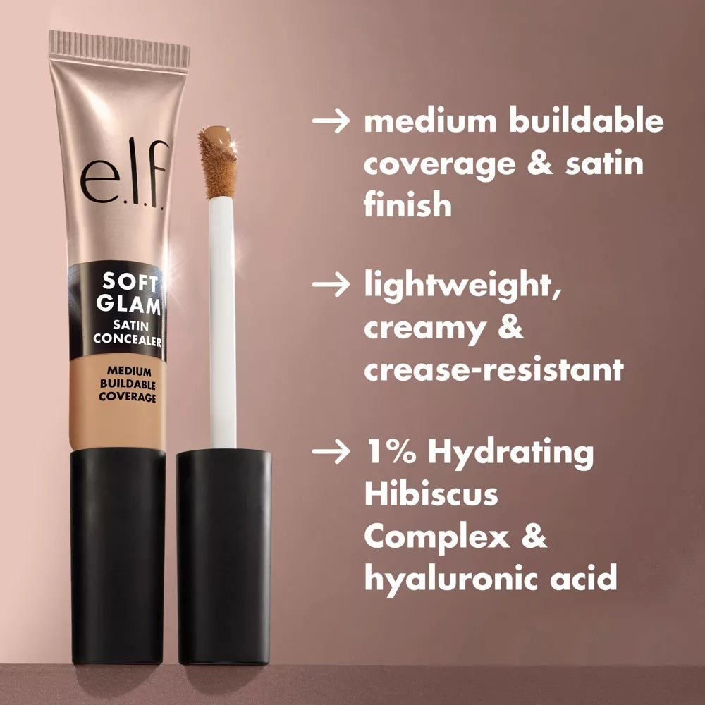 e.l.f. Soft Glam Satin Concealer - 51 Deep Cool, 0.21 oz-609332852006-LR-360293-8-LR eShop