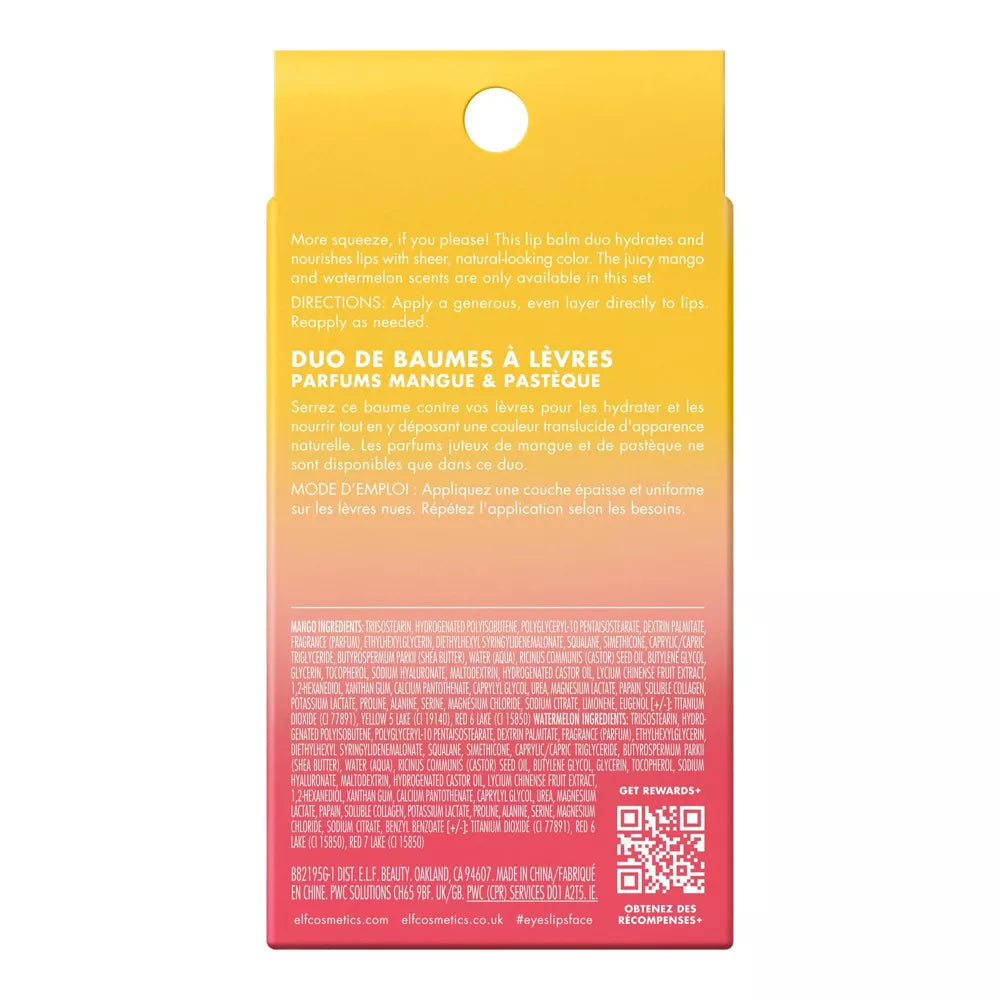 e.l.f. Squeeze Me More Lip Balm Duo - Mango & Watermelon-609332821958-LR-360235-10-LR eShop