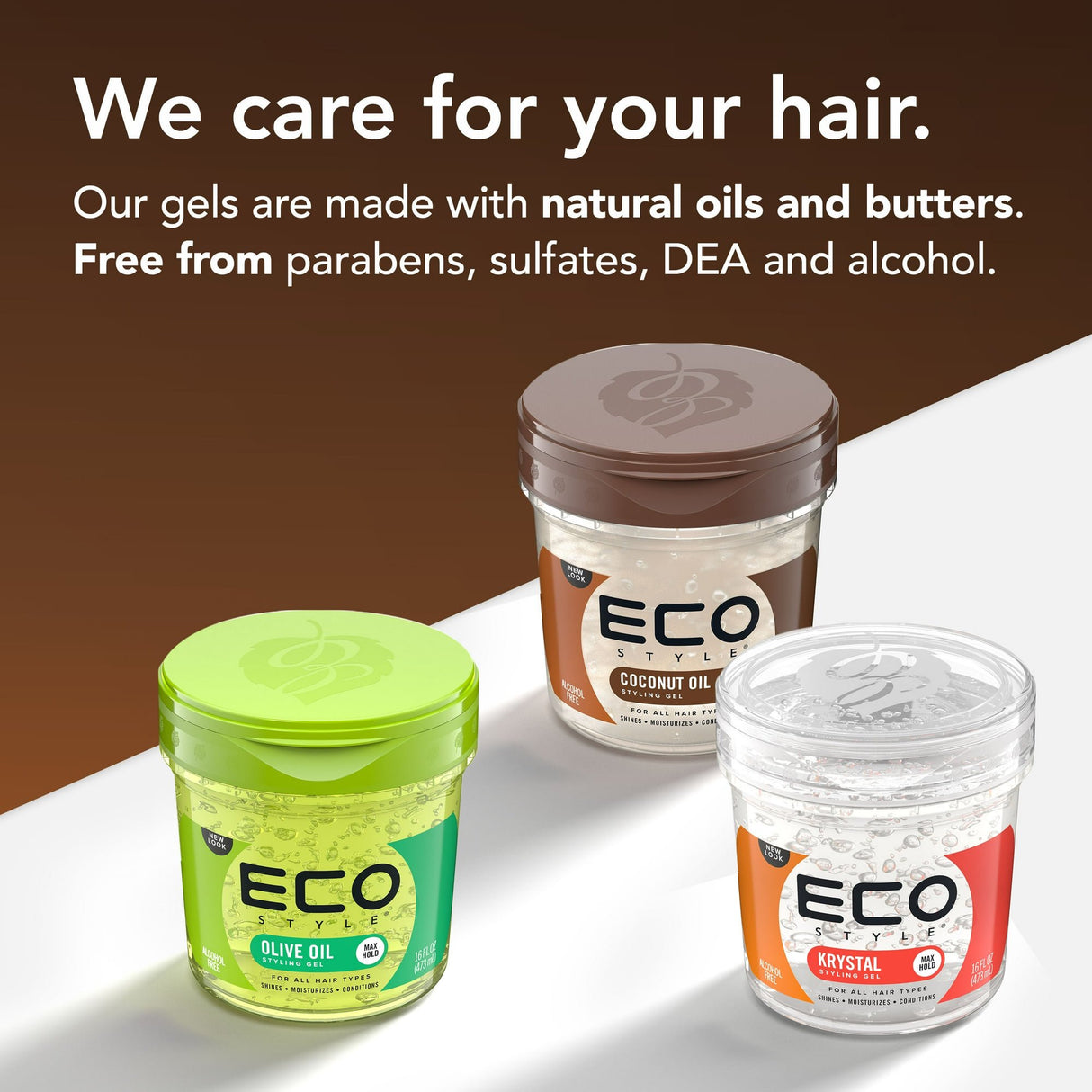 ECO STYLE Professional Styling Gel With Coconut Oil, 16 oz-748378004168-LR-355119-7-LR eShop
