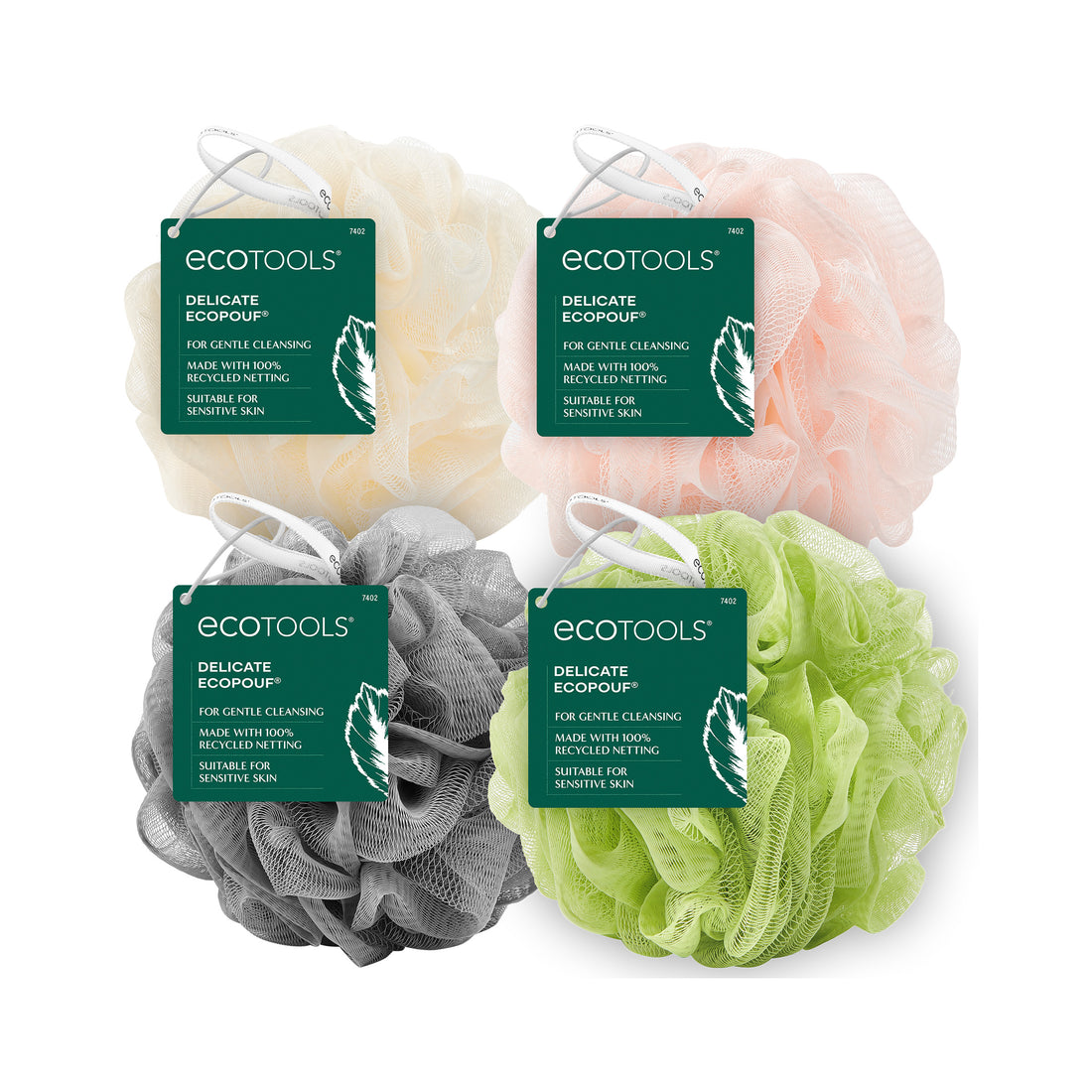 EcoTools Delicate EcoPouf Bath Sponge - Assorted Colors-079625074024-LR-268343-1-LR eShop
