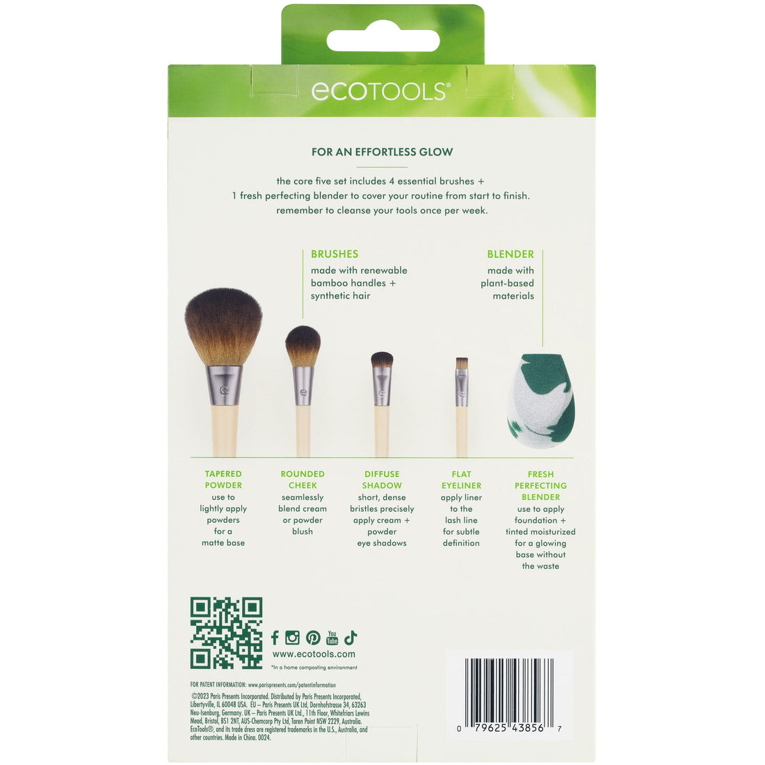 EcoTools The Core Five Make Up Brush and Sponge Set, 5 count-079625438567-LR-351661-8-LR eShop