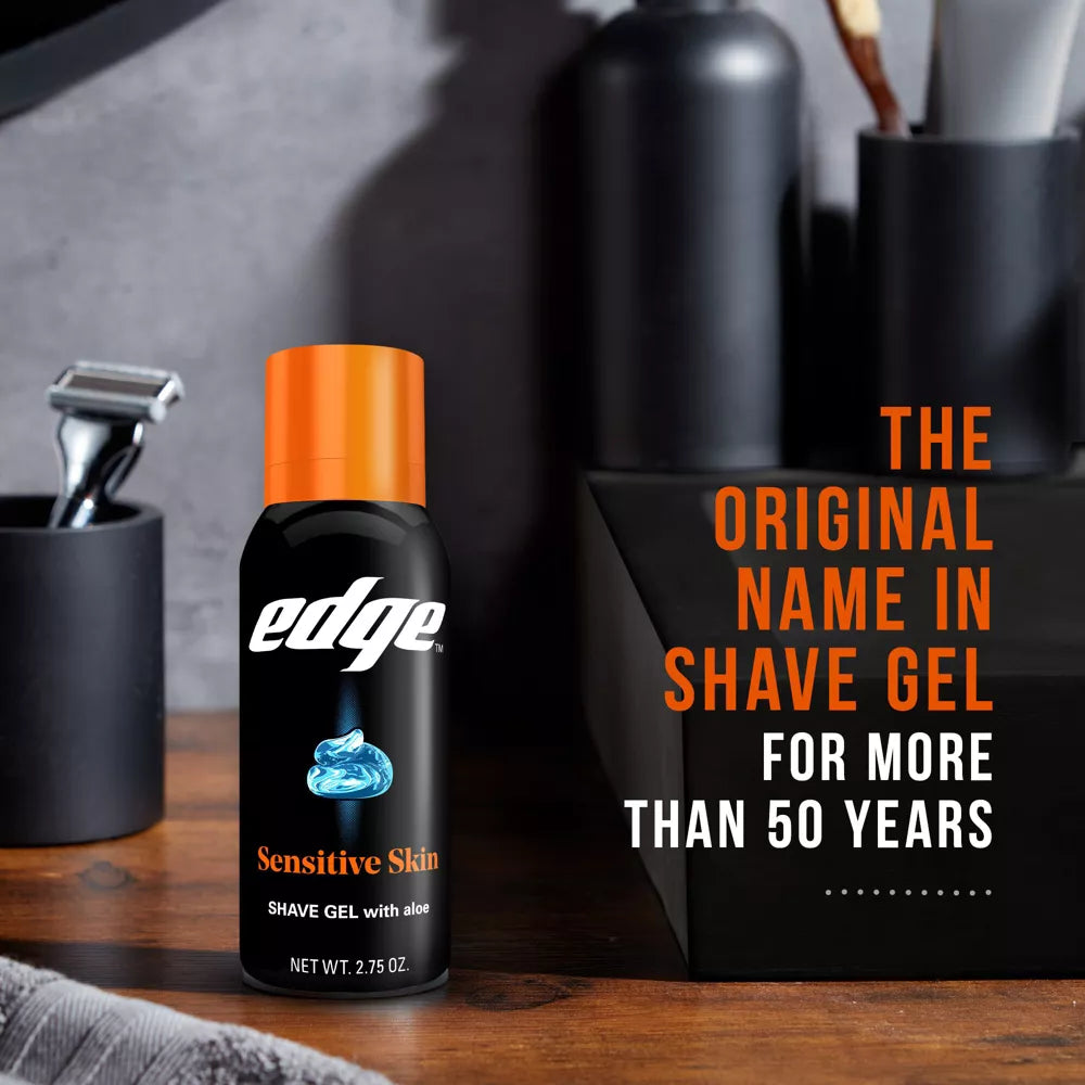 edge Sensitive Skin Men's Travel Shave Gel, 2.75 oz-841058005193-LR-145441-7-LR eShop