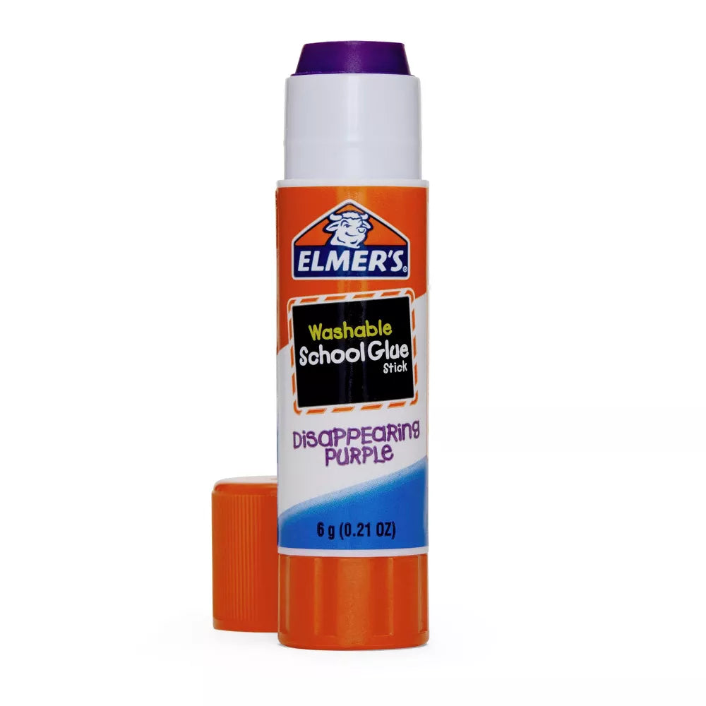 ELMER'S Washable School Glue Sticks - Disappearing Purple, 2 count-026000005227-LR-145225-5-LR eShop