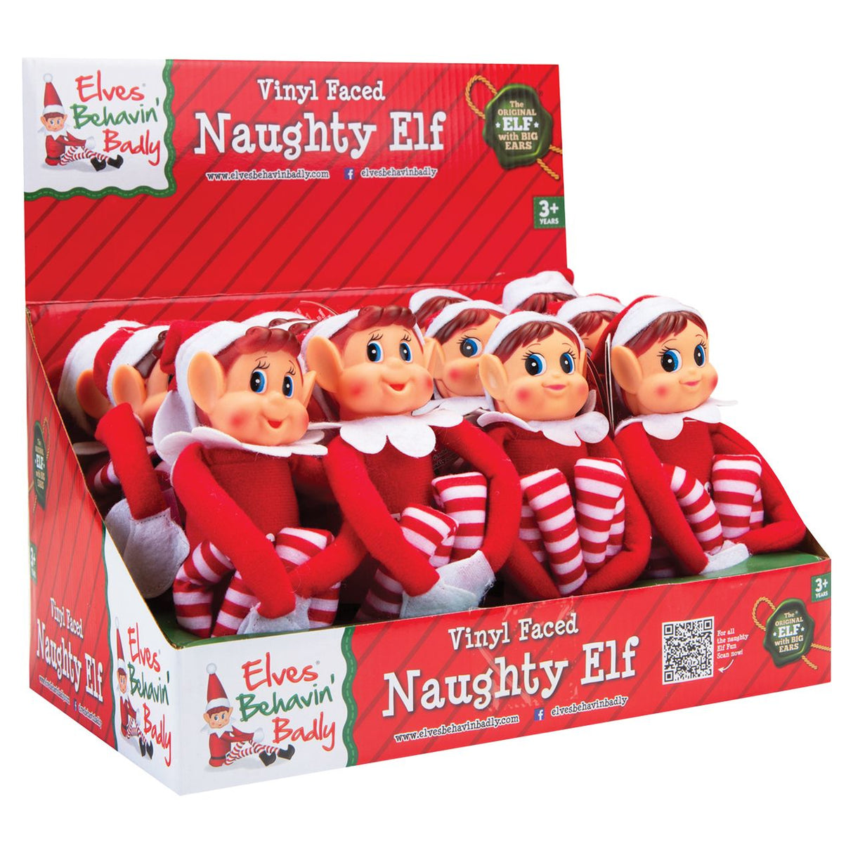 Elves Behavin' Badly 12 inch Vinyl Faced Naughty Elf, Assorted-810161600175-LR-358068-1-LR eShop