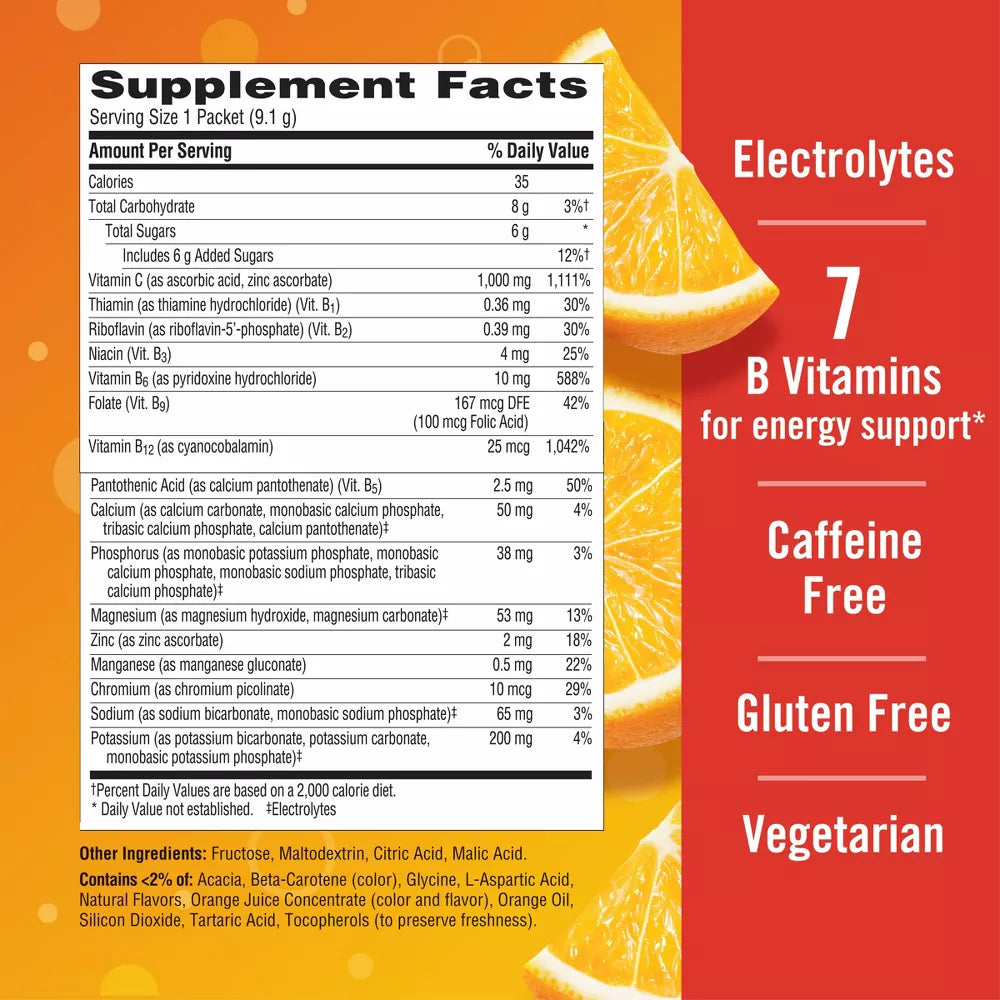 Emergen-C Vitamin C Drink Mix Packets - Super Orange, 10 count-076314302970-LR-262211-7-LR eShop