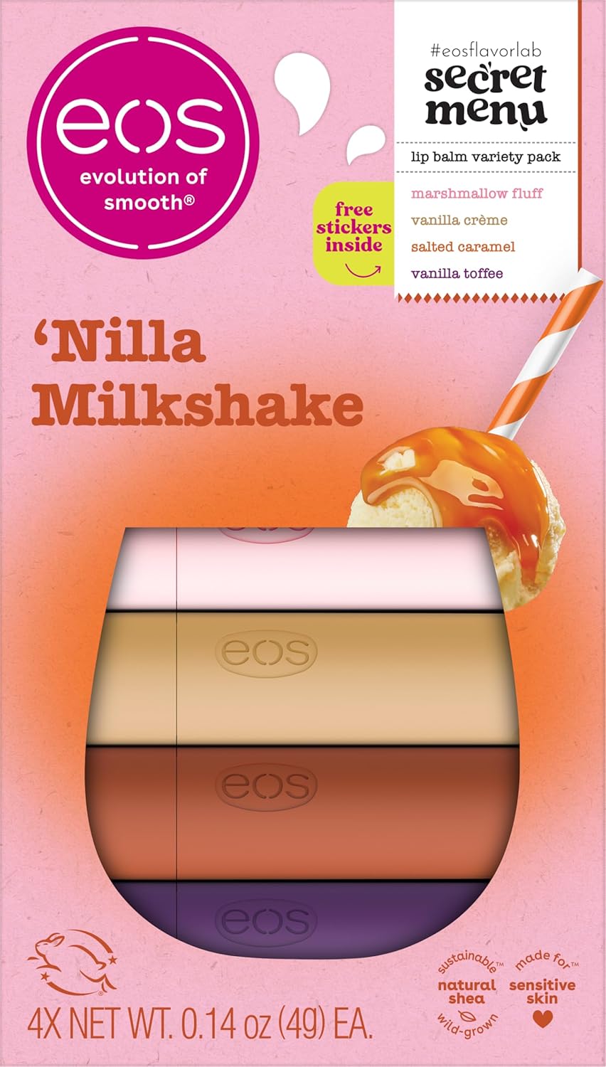 eos Limited Edition Lip Balm Variety Pack - Nilla' Milkshake, 4 count-840044714453-LR-359727-1-LR eShop