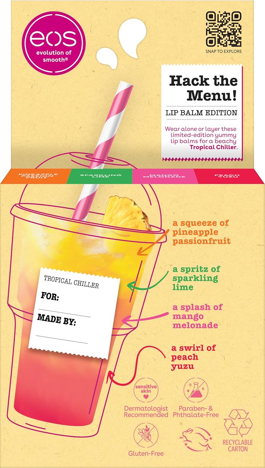 eos Limited Edition Lip Balm Variety Pack - Tropical Chiller, 4 count-840044714439-LR-359725-8-LR eShop