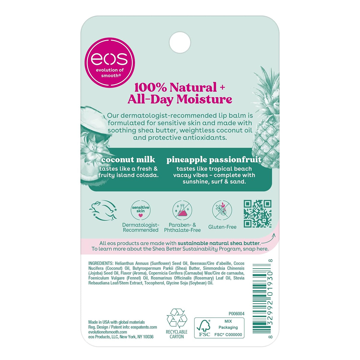 eos Lip Balm Duo Pack - Coconut Milk & Pineapple Passionfruit, 2 count-832992019308-LR-355623-6-LR eShop