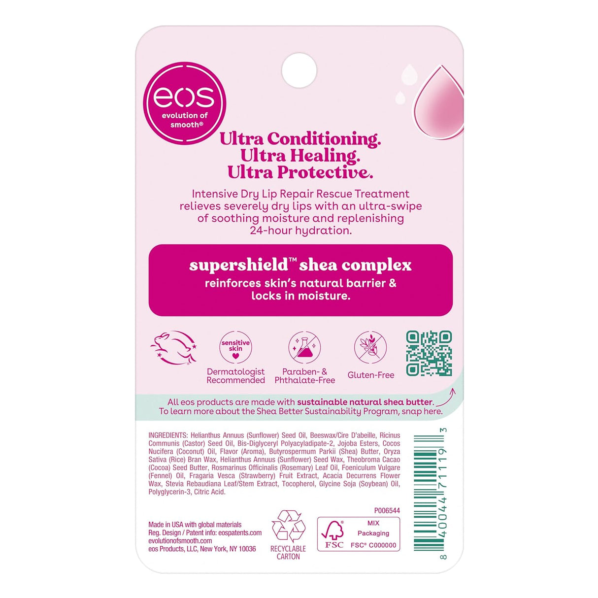 eos The Hero Lip Repair Lip Balm Duo Pack - Natural Strawberry, 2 count-840044711193-LR-355629-7-LR eShop