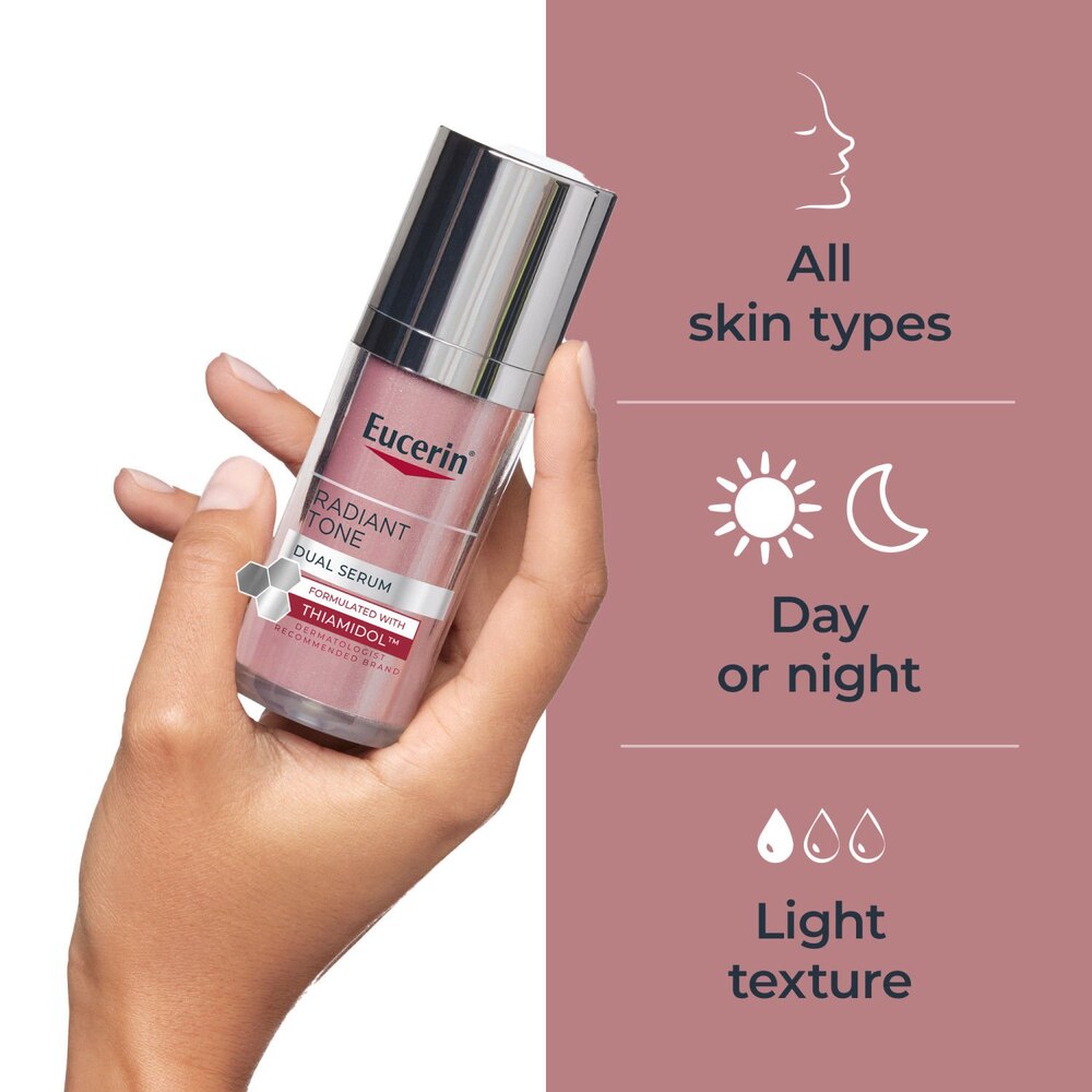 Eucerin Radiant Tone Dual Serum Dark Spot Corrector, Dark Spot Serum with Thiamidol and Hyaluronic Acid, 1 Fl Oz-072140040000-LR-362741-5-LR eShop