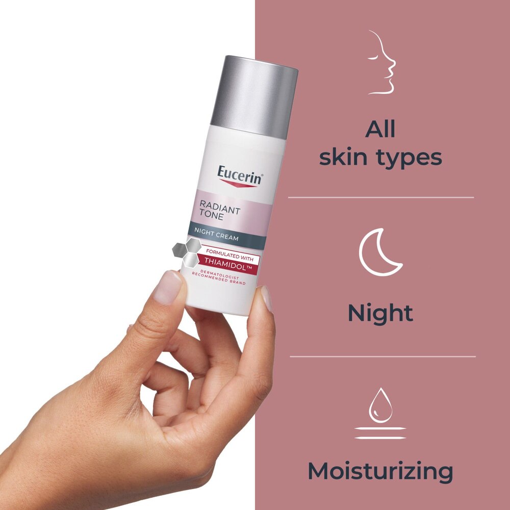 Eucerin Radiant Tone Night Cream Dark Spot Corrector with Thiamidol, 1.7 Oz-072140039998-LR-362740-4-LR eShop