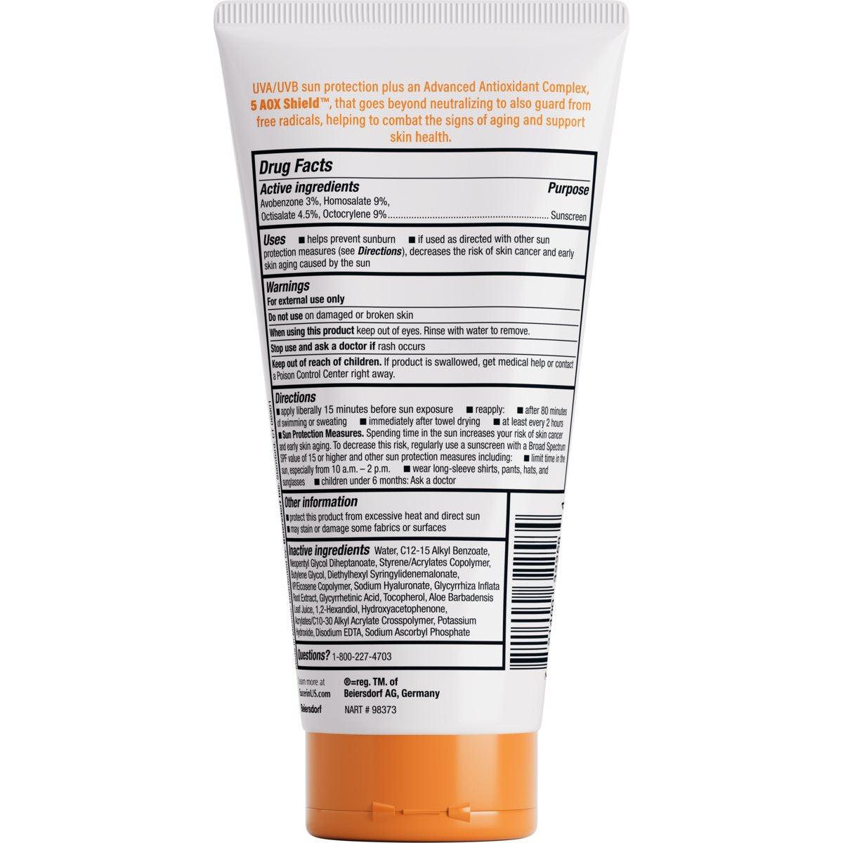 Eucerin Sun Advanced Hydration SPF 50 Sunscreen Lotion with Hyaluronic Acid, 5 Fl Oz Tube-072140032258-LR-363499-2-LR eShop