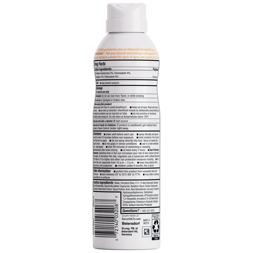 Eucerin Sun Advanced Hydration SPF 50 Sunscreen Spray with Hyaluronic Acid, 6 Oz Bottle-072140032067-LR-363496-2-LR eShop