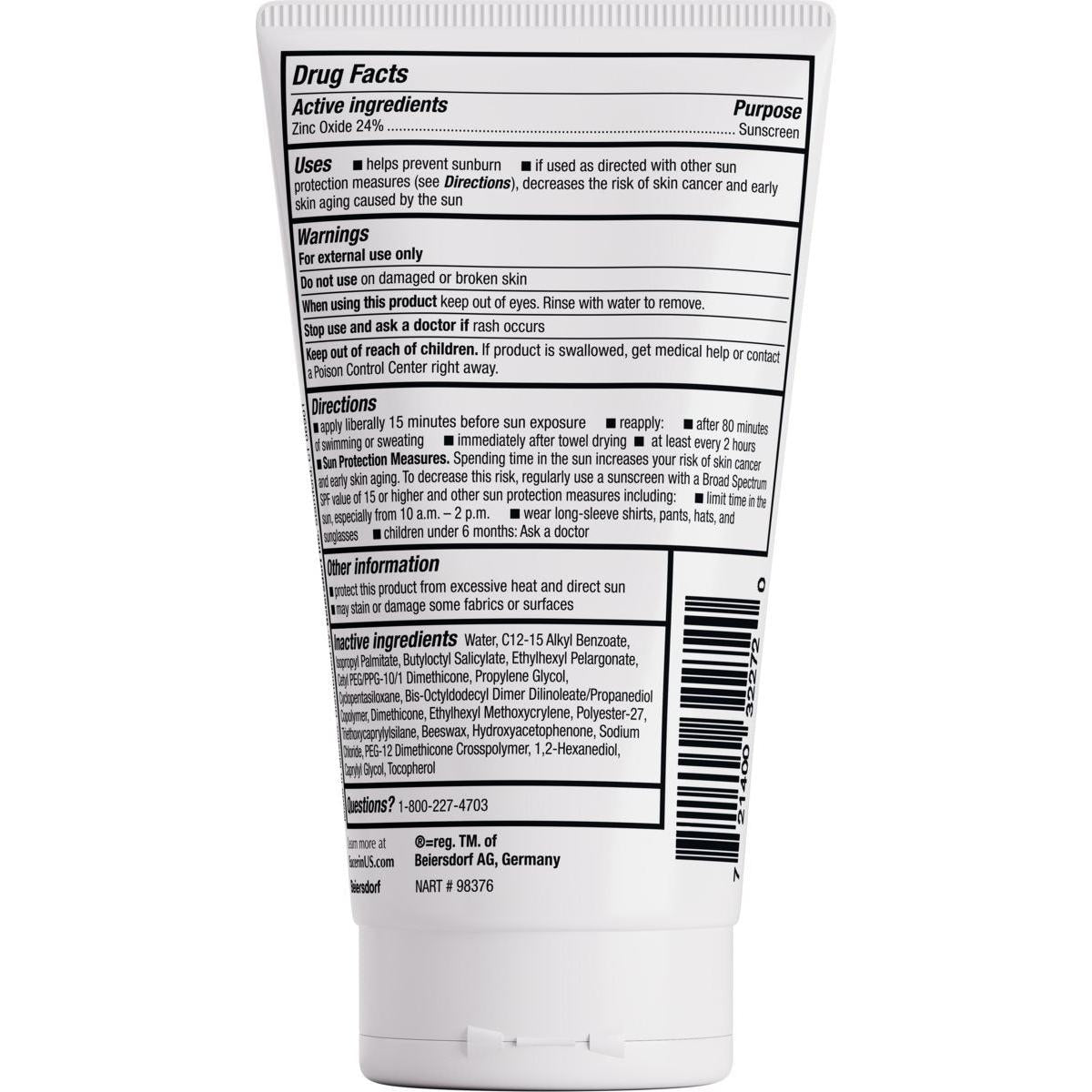 Eucerin Sun Sensitive Mineral Baby Sunscreen Lotion SPF 50, 4 Fl Oz Tube-072140032272-LR-363501-2-LR eShop