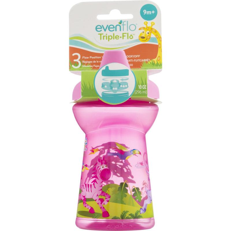 evenflo Triple- Flo Zoo Friends Tumbler - 9m+, 10 oz-849409000675-LR-300990-1-LR eShop