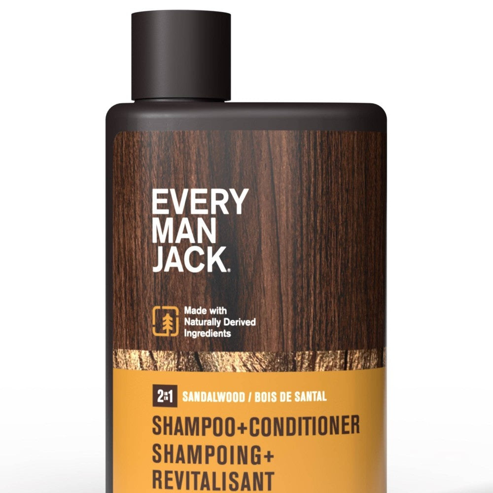 Every Man Jack 2-in-1 Shampoo + Conditioner - Sandalwood, 3 oz-878639013650-LR-361011-1-LR eShop