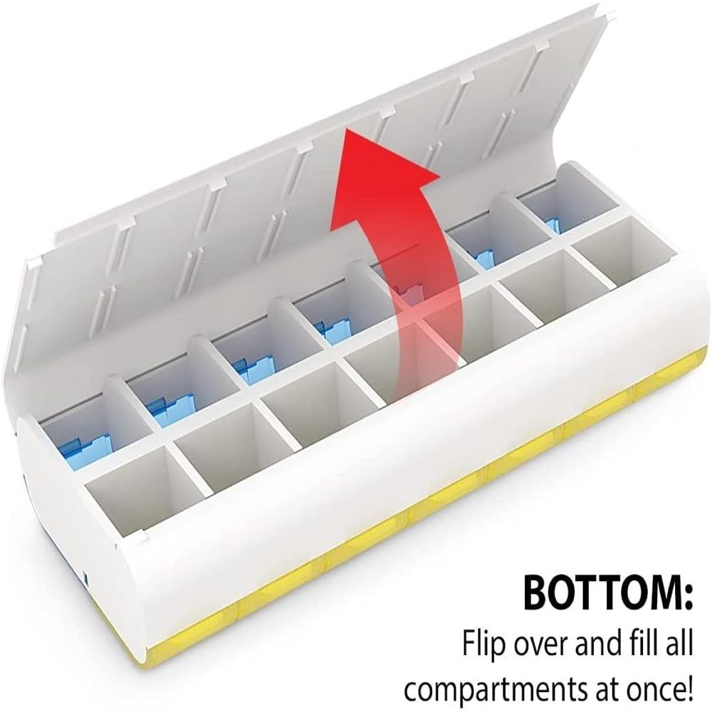 ezy dose AM and PM Dual Compartment Pill Organizer and Medication Planner - Assorted Colors-025715677057-LR-309975-6-LR eShop