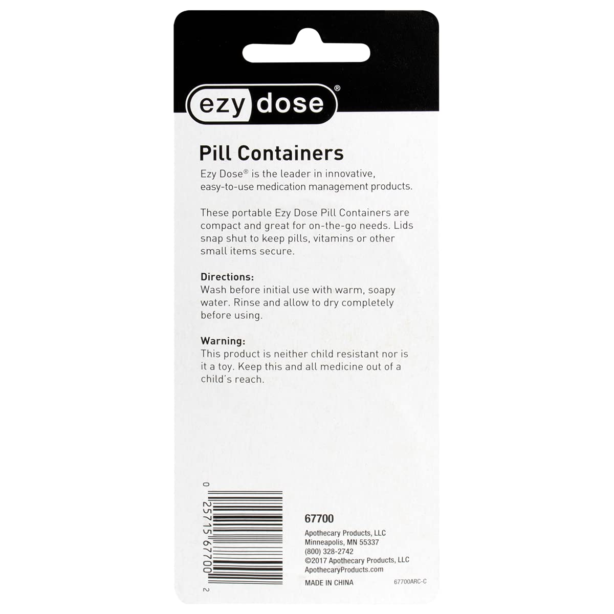 ezy dose Daily Rounds Pill Container Set - Assorted Colors, 2 count-025715677002-LR-309972-6-LR eShop